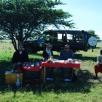 Breakfast day 3 with our safari companions from Prague.