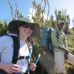 Kristin and Our Assistant guide, Kache